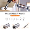 Flexible Drill Bit Extension Set & Universal Socket Tool, Bendable