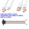 RUNCCI-YUN USB C Female 5V 3A 2-Pin 2-Wire USB C