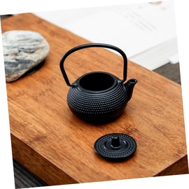 BIUDECO Mini Cast Iron Teapot Decorative Retro Design Vintage Mini Tea Kettle for Home Office Tearoom Iron Craftsmanship for Collection Decor
