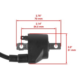 Caltric Ignition Coil for Kawasaki KX250 KX250F KX250G / KX125 KX125F KX125G 1988-1989