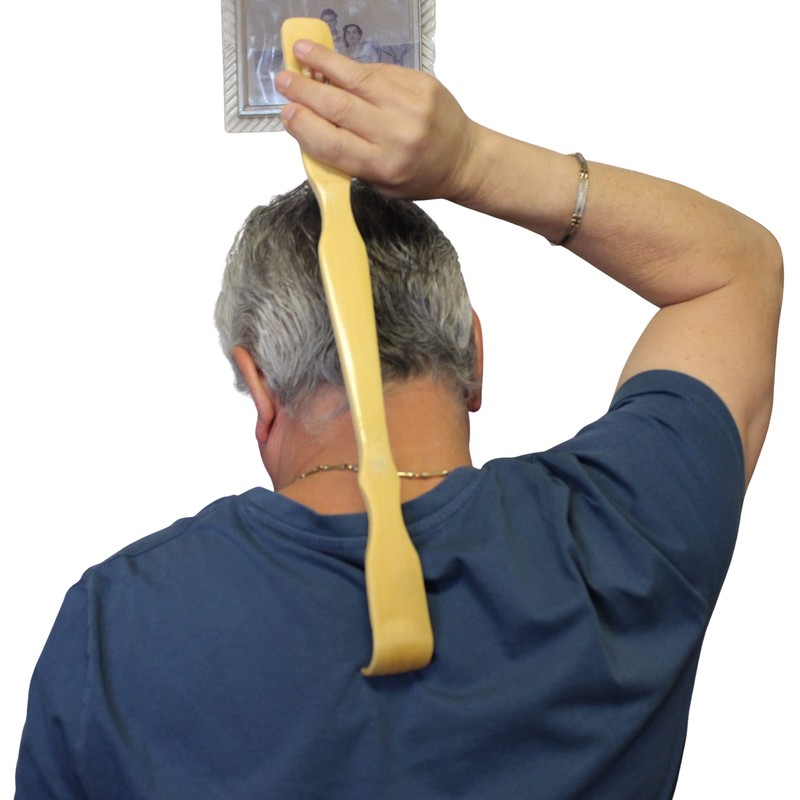 Dependable Industries inc. Essentials Bamboo Wood Back Scratcher with Massage