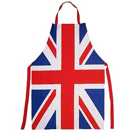 Union Jack Flag Chefs & Cooks Apron for Kitchens or BBQ's (100% Cotton)