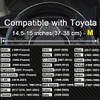 GIANT PANDA PU Leather Steering Wheel Cover, Compatible with Toyota
