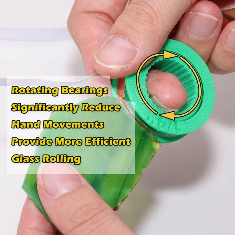 Stained Glass Ring Finger Foiler, Stained Glass Copper Foiling Rotating