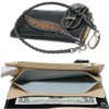 Berkut Biker Wallet, Eagle Coin, Long Wallet, Thin, Black