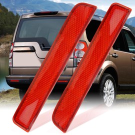 SYOWADA 1 Pair XFF500020 XFF500030 Rear Reflector Bumper, Replacement for Land Rover LR3 LR4 2005-2016, Replacement for Range Rover Sport 2010-2013