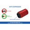 Marcraft Corrosion Resistant (Red) Aluminium Tyre Wheel Alloy Valve Caps
