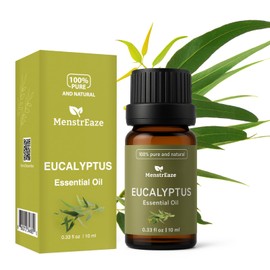 Eucalyptus Essential Oil – 100% Pure & Natural, Therapeutic Grade – for Diffuser, Skin, Hair, Humidifier, Candle Making & Aromatherapy – Steam Distilled – 10 ml (0.33 fl oz)