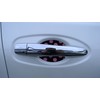 Black and Pink Polka Dots Car Auto Accessory Door Handle