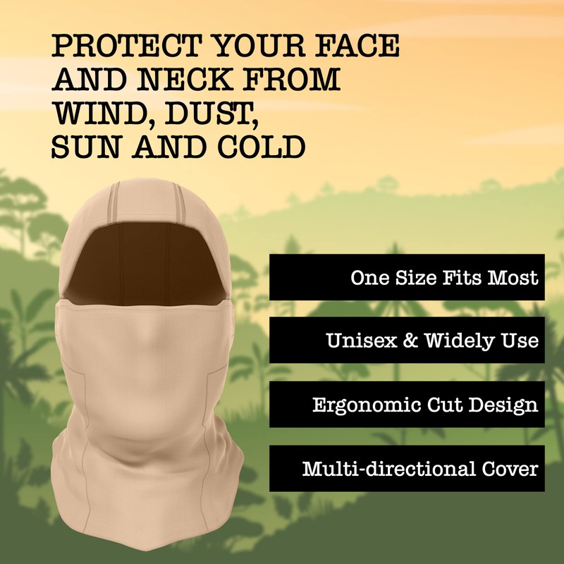 BaHoki Essentials Balaclava Ski Mask - Breathable Thermal Face Cover