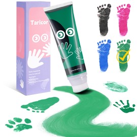 Taricor 75 ml Footprint Baby, Baby Footprint Set with Sponge Attachment, Non-Toxic Paint for Baby Footprint for Newborns, Gift Stamp Children, Handprint Baby for Home School