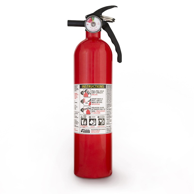 Kidde FA110 Multipurpose Fire Extinguishers 2 Pack - Red, (Rating
