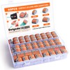 Delgada 65PCS Compact Lever Wire Connector kit,Reusable 2/3/4/5 Port Push-in