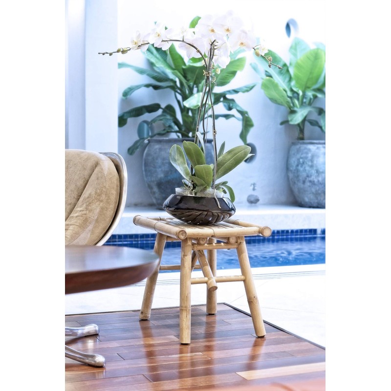 boohugger Bamboo Side Table - Stool - Plant Stand -