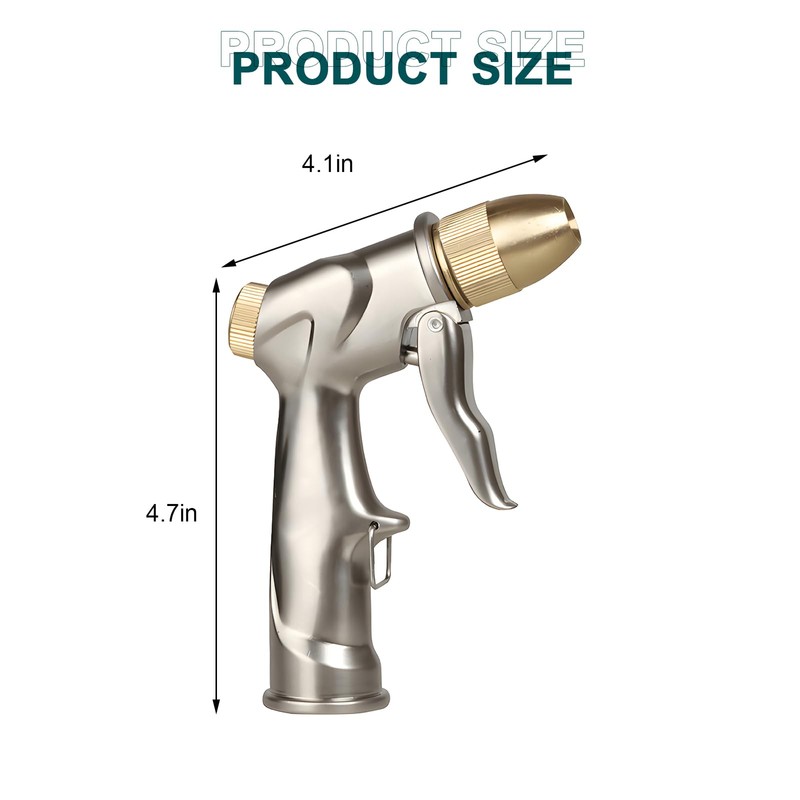 FECOVANTI Upgraded Hose Nozzle Sprayer 100% Heavy Duty Metal Garden