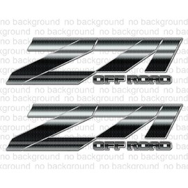 Carbon Fiber Z71 Decals Off Road Truck