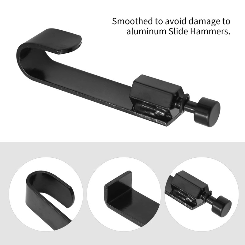 NIKUJUGA Car Dent Puller Hook Horn Couplers PDR Paintless Dent