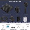 NearMoon Filtered Rain Shower Head, High Pressure 8″Square, and 5