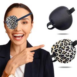 THSIREE- Parche para ojos de 2 piezas, parches médicos para ojos para niños y adultos, parches suaves para ambliopía y ojo vago para zurdos o