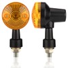 Turn Signals, Set of 4, Universal Plating, Clear, Yellow, Lens,