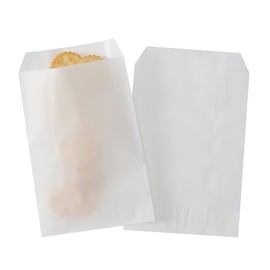 LOOKSGO 100 Pcs 3x5 Inches Flat Glassine Waxed Paper Bags Semi-Transparent for Treat Party Favor