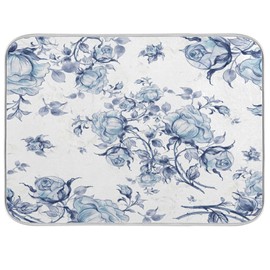 Tatenale Kitchen Drying Mats for Dishes Washable Absorbent Dish Draining Mat Heat Resistant Drying Pad for Countertop table 16 x 18