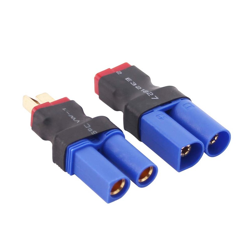 OliRC 4pcs EC5 to T-Plug Deans Style Male Female RC