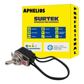 Apagador De Palanca Metal Cable 15cm 6a 127v 136555 Surtek Corriente nominal 6 A                                                                      