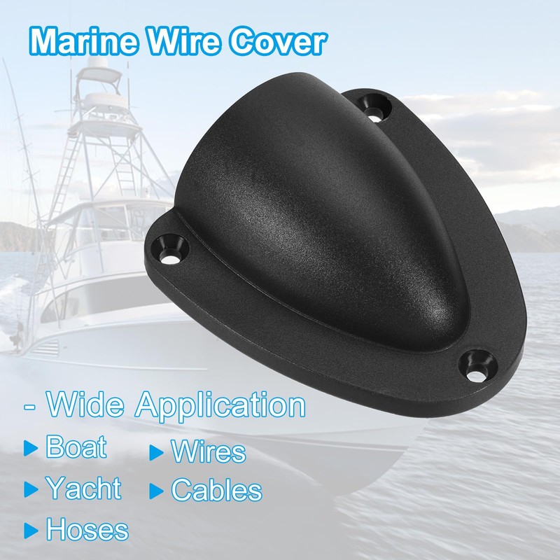 PATIKIL 2-29/32" Nylon Marine Wire Cable Vent Cover for Boat