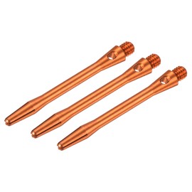 PATIKIL 45mm Aluminum Dart Shaft Medium 2BA Threads Dart Stem Dart Accessories Toss Gear for Steel Tip 3pcs Orange