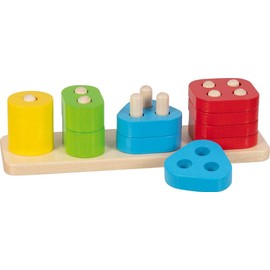 Goki 58448 Shapes Learning to Count 3D Puzzles - Colourful