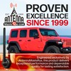 AntennaMastsRus Short Rubber Antenna for Jeep Wrangler JK/JL Gladiator (2007-2024),