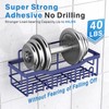 EUDELE EUDELE 5-Pack Rustproof Stainless Steel Shower Caddy C No