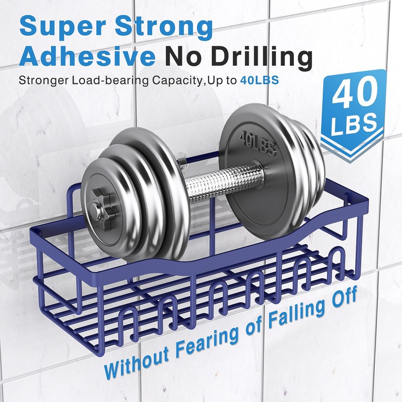EUDELE EUDELE 5-Pack Rustproof Stainless Steel Shower Caddy C No