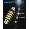 Yorkim Super Bright 578 LED Bulb White 41mm 42mm led