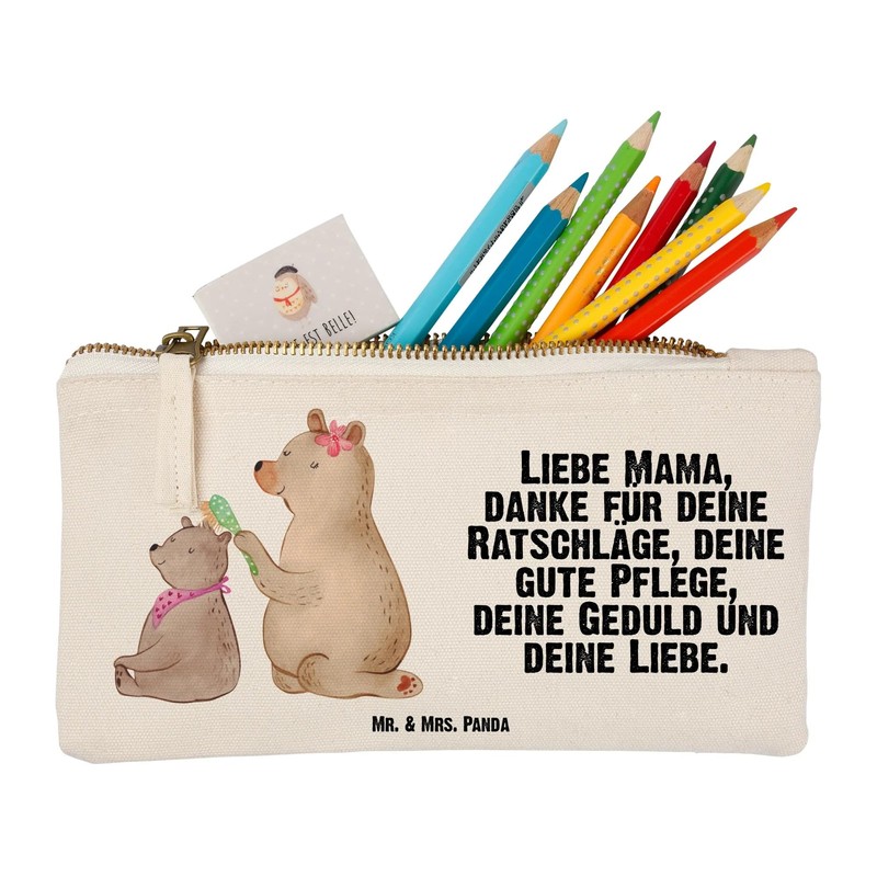 Mr. & Mrs. Panda Make Up Bag Bear with Child,