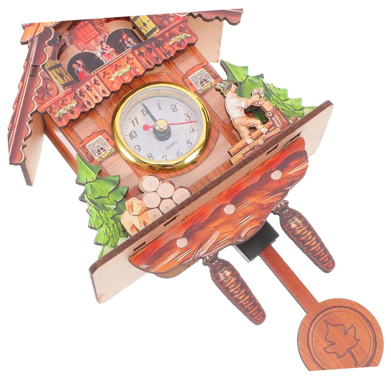 Levemolo Wall Hanging Cuckoo Clock Modern Silent for Home Office