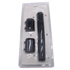 12" Universal Stainless Steel Radiator Hose Kit K72801BK Black Compatible with Chevy/Ford