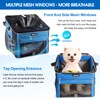 Dog Bike Basket, Soft-Sided Pet Bike Carrier with 4 Mesh