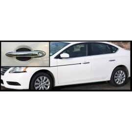 Cupeez Carbon Fiber Door Handle Scratch Protector Guard Trim Fits Nissan Sentra 4pk New