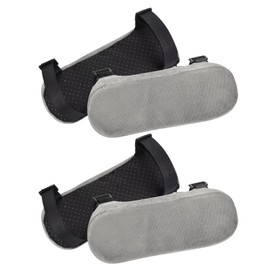 PATIKIL Office Chair Arm Pads, 4 Pcs Office Chair Arm Cover Soft Office Chair Armrest Pads Memory Foam Cotton Removable Washable for Desk Computer Gaming, Gray