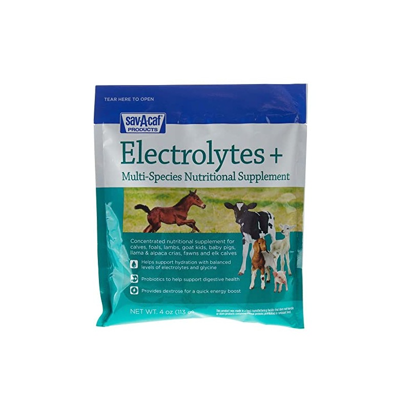 Milk Products 01-7408-0264 Electrolytes Plus Supplement for Livestock, 6-Oz. -
