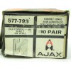 Ajax 4 Pairs Ajax #577-793 Cabinet Door Semi-Concealed Hinge Old