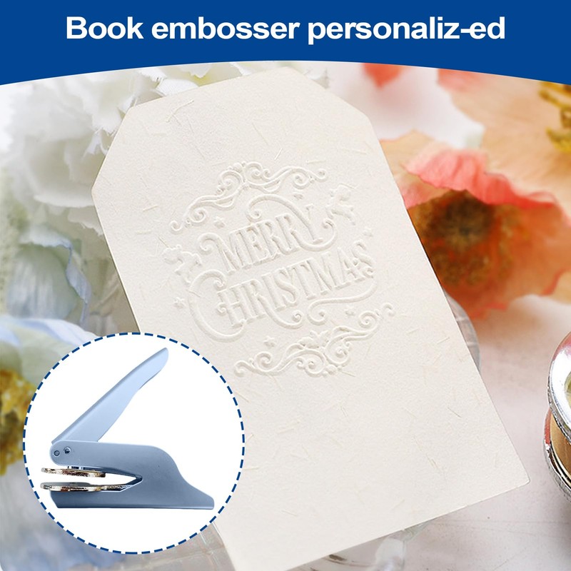 Book Press Embosser,Paper Embossing Stamp | Handheld Embossing Machine for