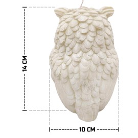 Belafi - Vela Decorativa Aromática Grande con Forma de Búho Ideal para Regalo y para Decorar tu Hogar (Cobre)