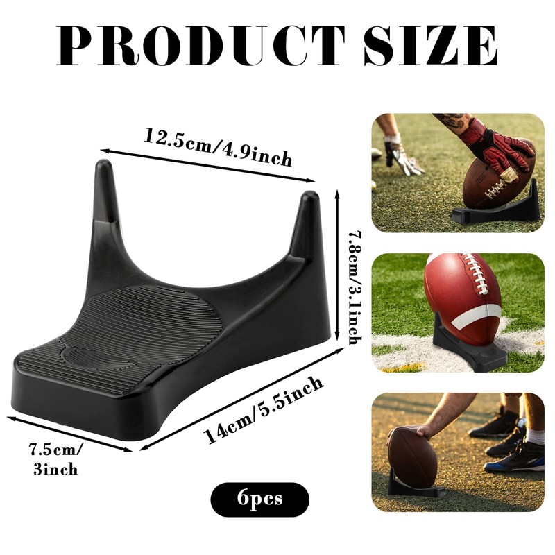 Muomdid 6 Pcs Football Kicking Tee, Kickoff Stand and Display