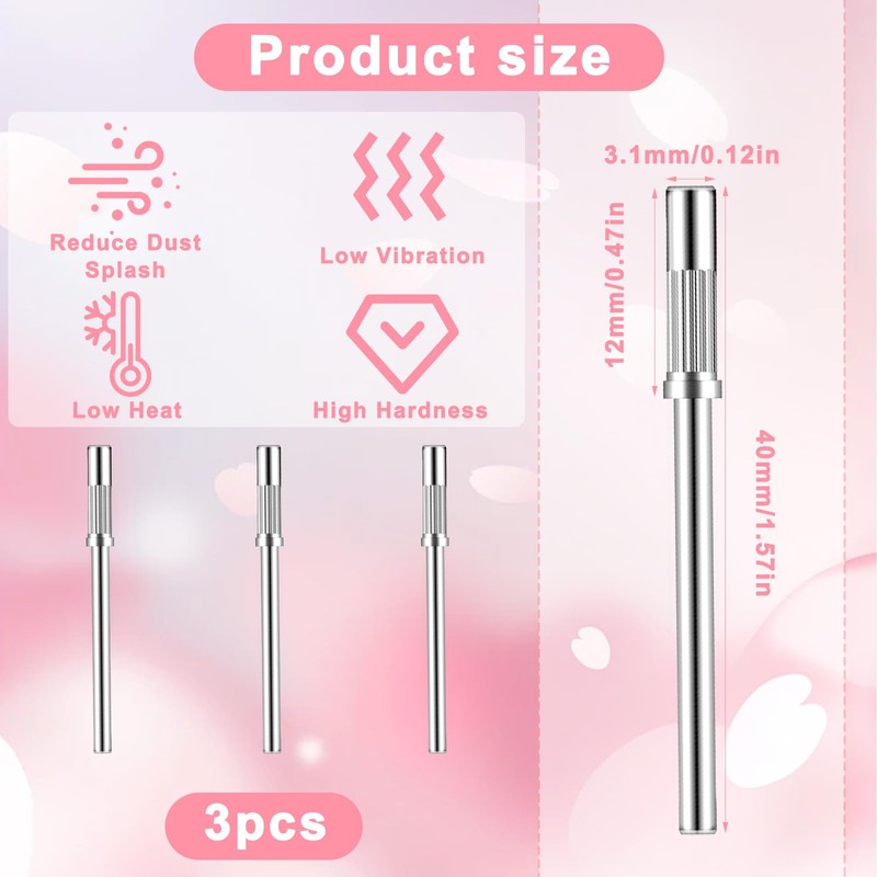 Small Mandrel Bits for Sanding Bands, Small Mandrel Nail Bit,