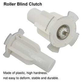 AcbbMNS 38mm Roller Blind Fittings Replacement Repair Kit, 2Pcs Roller Shade Clutch with 2Pcs Metal Roller Blind Bracket and Screws Expansion Plug, White (4pcs kit)