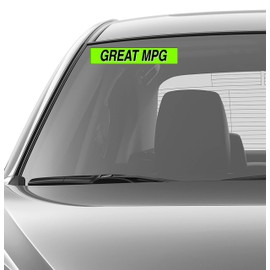 Ez-line Vinyl Windshield Stickers 3 Dozen 15 Inch Chartreuse Slogan Dealership Pro Pack for Car Lots (EZ115-Pack4)