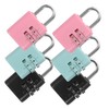 KICHOUSE 6Pcs Multi Function Locker Locks Convenient Combination Padlocks for
